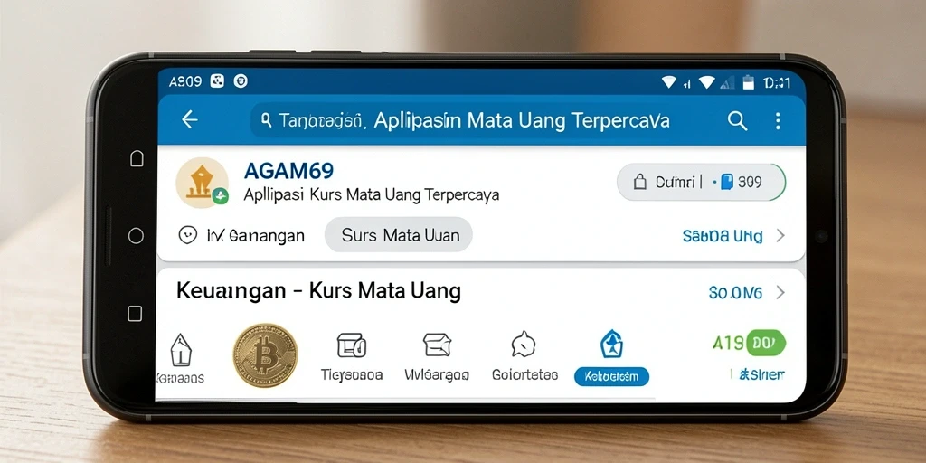 Tampilan antarmuka AGAM69 yang menampilkan konversi mata uang.
