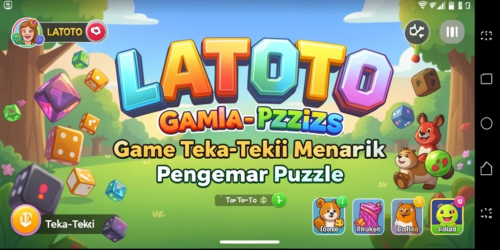Screenshot utama LATOTO menampilkan antarmuka yang menarik dan intuitif.