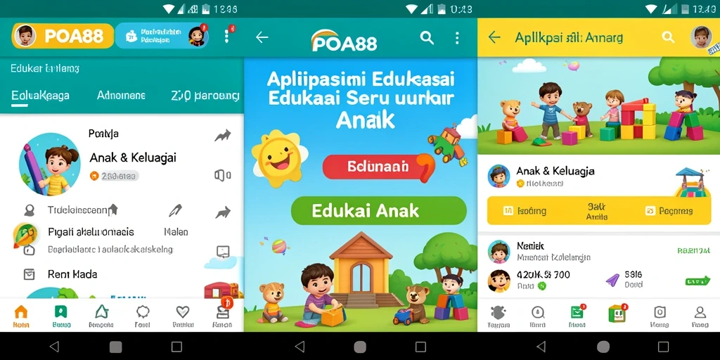 Antarmuka POA88 yang edukatif dan menarik untuk anak-anak.